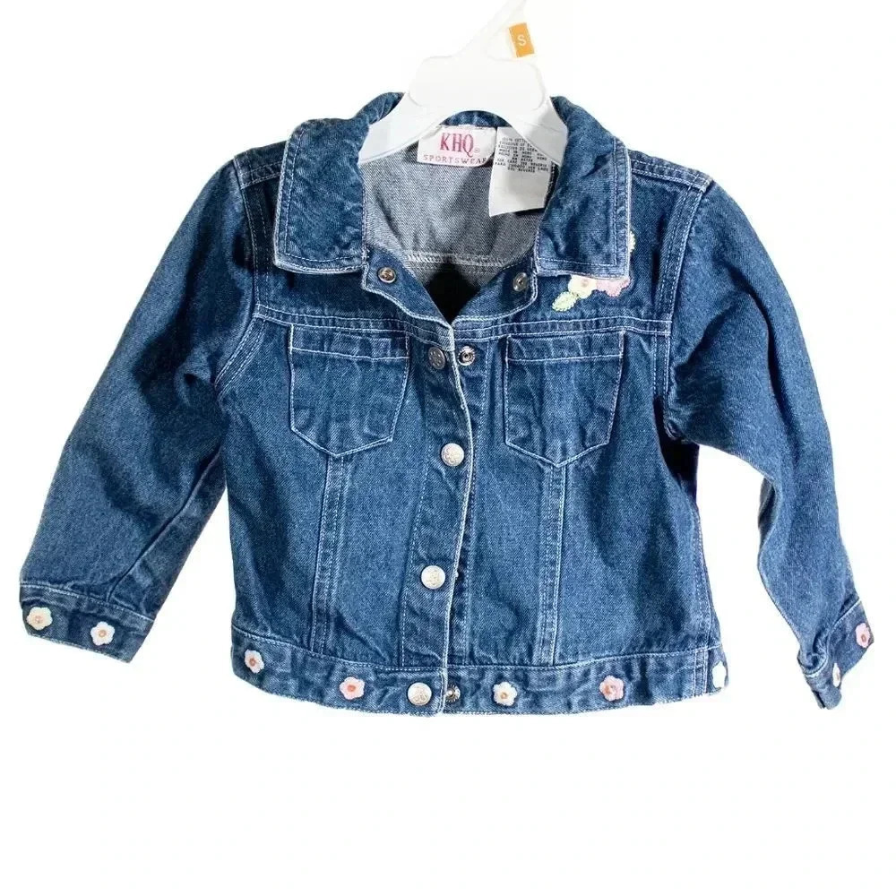 KHQ Sportswear Embroidered Jean Jacket 3T